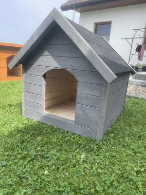 Buda dla psa M (grafit)
