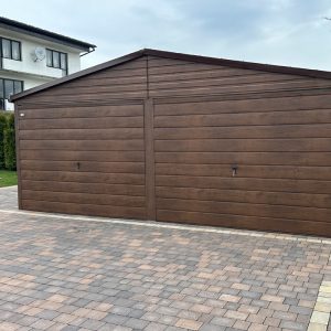 Garaż 6x6 dwuspadowy + blachodachówka