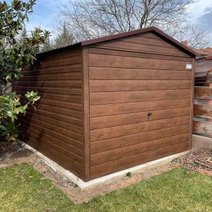 Garaż 3x5 - drewnopodobny